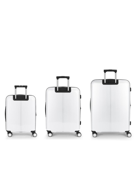 Set 3 Maletas C22-M-L Gabol Brooklyn Blanco