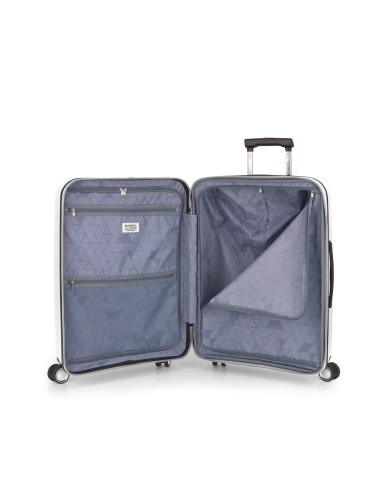 Maleta Trolley Mediano Gabol Brooklyn Blanco