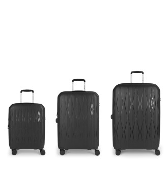 Set 3 Maletas C22-M-L Gabol Infinity Negro