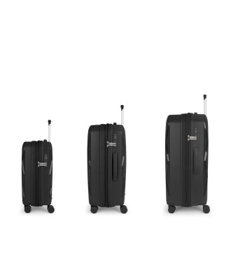 Set 3 Maletas C22-M-L Gabol Infinity Negro 2