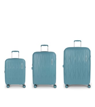 Set 3 Maletas C22-M-L Gabol Infinity Turquesa