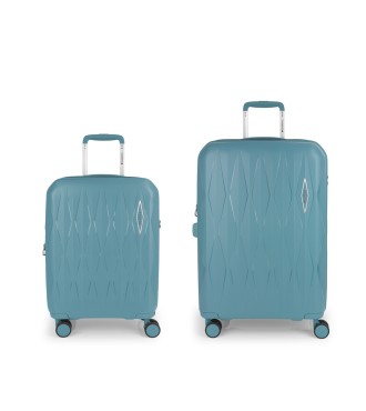 Set 2 Maletas C22-M  Gabol Infinity Turquesa