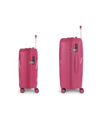 Set 2 Maletas C22-M  Gabol Infinity Fucsia 2