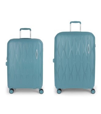 Set 2 Maletas M-L Gabol Infinity Turquesa