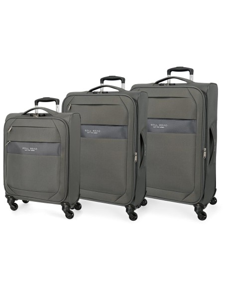 5019422 SET/3 TROLLEY  PES 55-66-76CM.4R.ROLL ROAD ROYCE GRI 5019422 SET/3 TROLLEY  PES 55-66-76CM.4R.ROLL ROAD ROYCE GRI