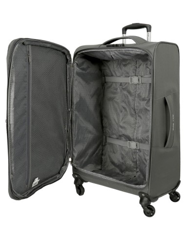 5019422 SET/3 TROLLEY  PES 55-66-76CM.4R.ROLL ROAD ROYCE GRI