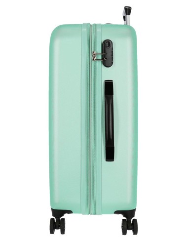 5069525 SET/2 TROLLEY  ABS 55-68CM.4R.CAMBOYA TURQUESA