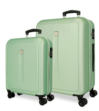 506952C SET/2 TROLLEY ABS 55-68CM.4R.CAMBOYA VERDE