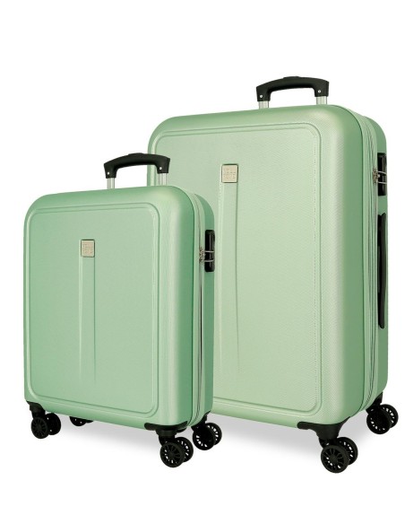 506952C SET/2 TROLLEY ABS 55-68CM.4R.CAMBOYA VERDE