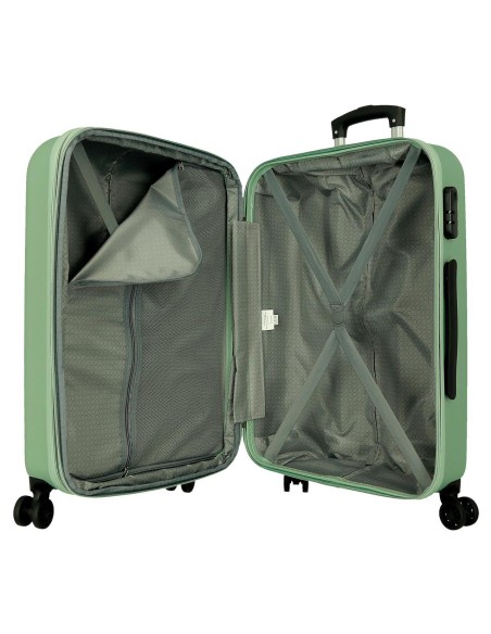 506952C SET/2 TROLLEY ABS 55-68CM.4R.CAMBOYA VERDE