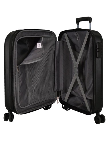 5998961 SET 2/TROLLEY ABS 55 EXP -70CM.4R.RIGA AZUL NEGRO