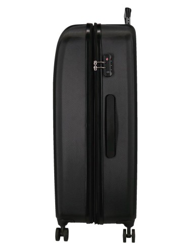 5998961 SET 2/TROLLEY ABS 55 EXP -70CM.4R.RIGA AZUL NEGRO