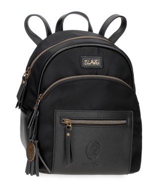 5262021 MOCHILA 25 CM EL POTRO LANA NEGRO