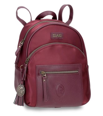 5262023 MOCHILA 25 CM EL POTRO LANA BURDEOS