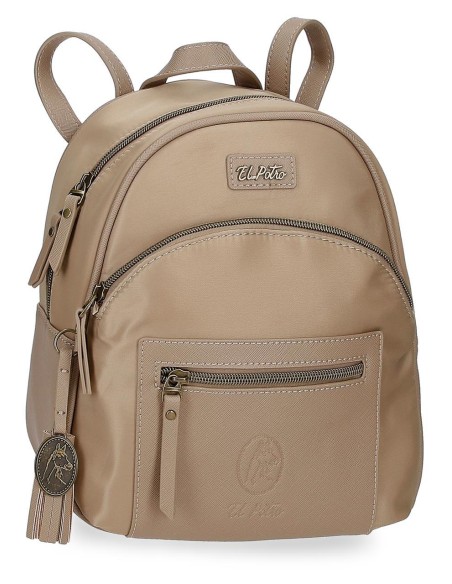 5262022 MOCHILA 25 CM EL POTRO LANA BEIGE 5262022 MOCHILA 25 CM EL POTRO LANA BEIGE