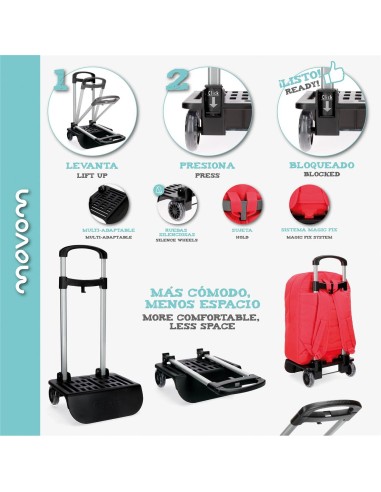 1070764 CARRO ESCOLAR PLEGABLE MOVOM ROJO