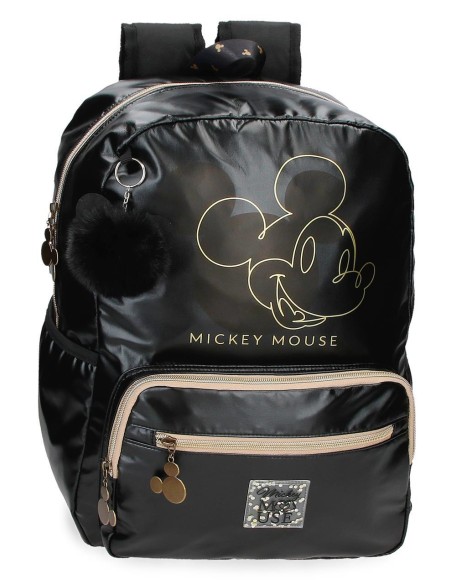 3472322 MOCHILA 42CM. MICKEY OUTLINE NEGRO