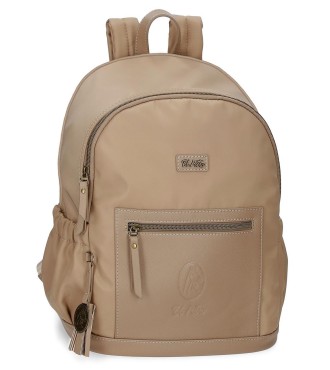 5262322 MOCHILA 40CM.EL POTRO LANA BEIGE