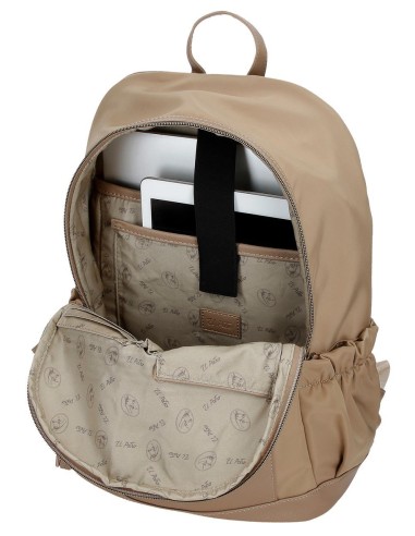 5262322 MOCHILA 40CM.EL POTRO LANA BEIGE
