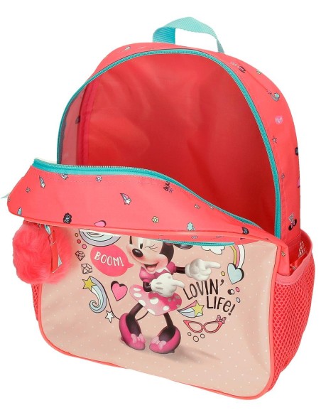 4722221 MOCHILA 33CM. MINNIE LOVIN LIFE