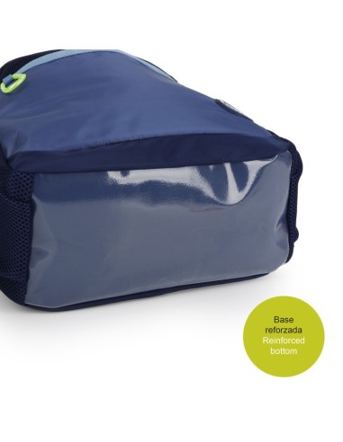 Mochila Escolar Adaptable Gabol Whisper Azul Marino Mochi...