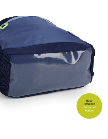 Mochila Escolar Adaptable Gabol Whisper Azul Marino Mochi...