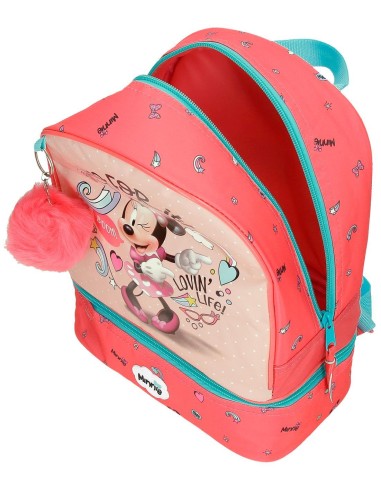 4722721 MOCHILA 28CM.MINNIE LOVIN LIFE