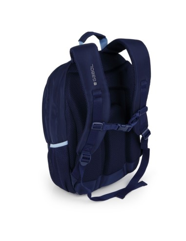 Mochila Tres Compartimentos Escolar Gabol Whisper Azul Ma...