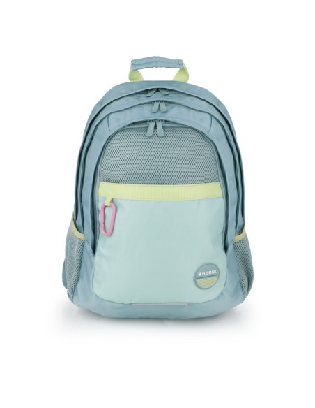 Mochila Tres Compartimentos Escolar Gabol Whisper Verde M...