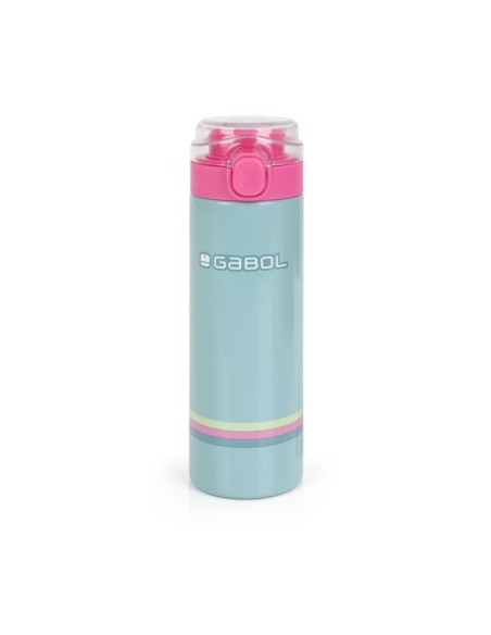 Botella Acero Inox. Infantil Gabol Whisper Verde Menta Bo...