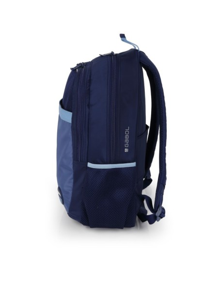 Mochila Escolar Adaptable Gabol Whisper Azul Marino Mochi...