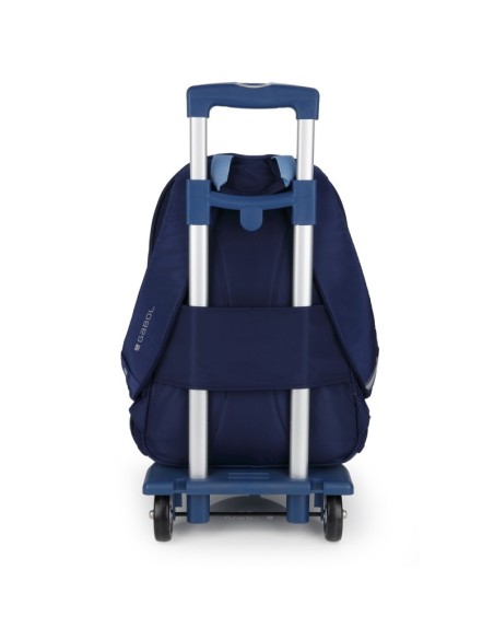 Mochila Escolar Adaptable Gabol Whisper Azul Marino Mochi...