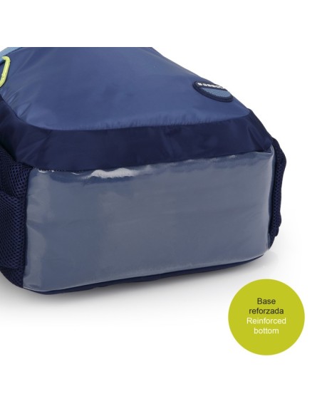 Mochila Escolar Adaptable Gabol Whisper Azul Marino Mochi...