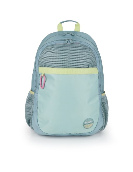 Mochila Escolar Adaptable Gabol Whisper Verde Menta Mochi...