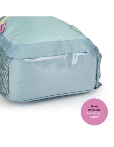 Mochila Escolar Adaptable Gabol Whisper Verde Menta Mochi...