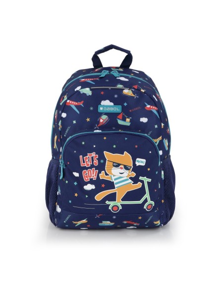 Mochila Escolar Adaptable Gabol Speedy Azul Marino Mochil...