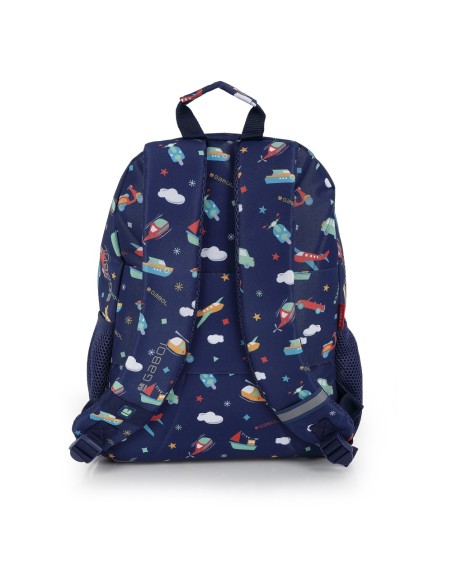 Mochila Escolar Adaptable Gabol Speedy Azul Marino Mochil...