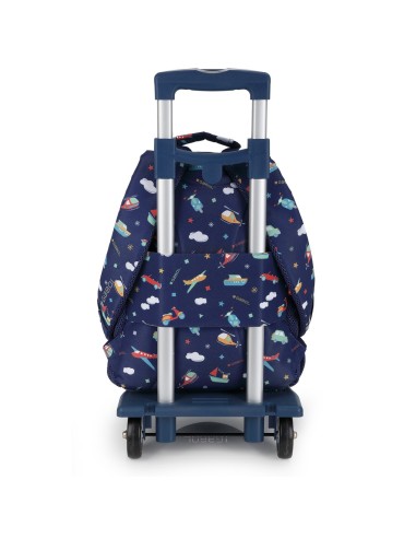 Mochila Escolar Adaptable Gabol Speedy Azul Marino Mochil...