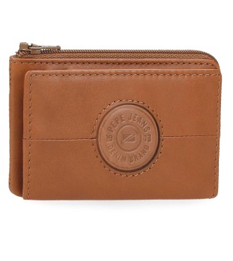 7860236 MONEDERO - TARJETERO PJL CRACKER CAMEL