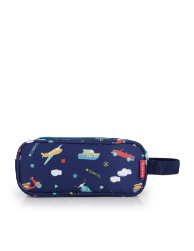 Portatodo Cuadrado Triple Gabol Speedy Azul Marino Portat...