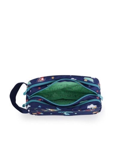 Portatodo Cuadrado Triple Gabol Speedy Azul Marino Portat...
