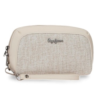 7604132 CARTERA DE MANO PJL MADDIE BEIGE