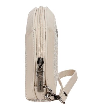 7604132 CARTERA DE MANO PJL MADDIE BEIGE 2