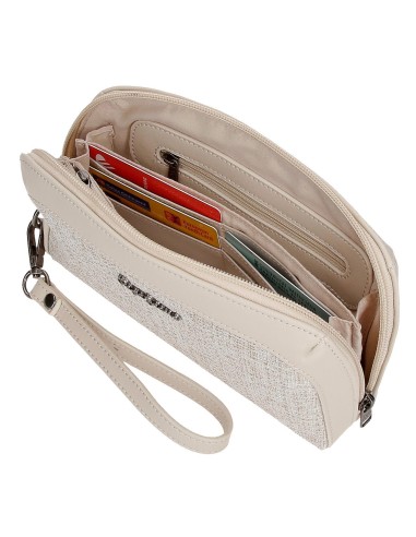 7604132 CARTERA DE MANO PJL MADDIE BEIGE