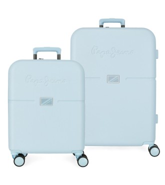 7699534 SET 2/TROLLEY ABS 55-70CM.4R.PJL ACCENT AZUL CLARO