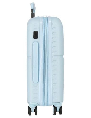 7698634 TROLLEY ABS 55CM.C/EXP. 4R. PJL ACCENT AZUL CLARO