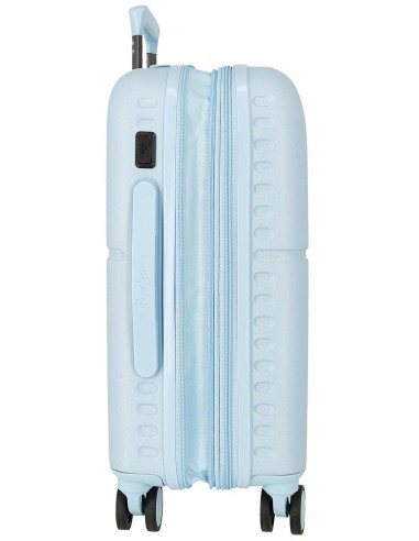 7698634 TROLLEY ABS 55CM.C/EXP. 4R. PJL ACCENT AZUL CLARO