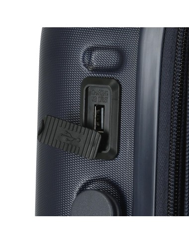 7698632 TROLLEY ABS 55CM.C/EXP. 4R. PJL ACCENT MARINO