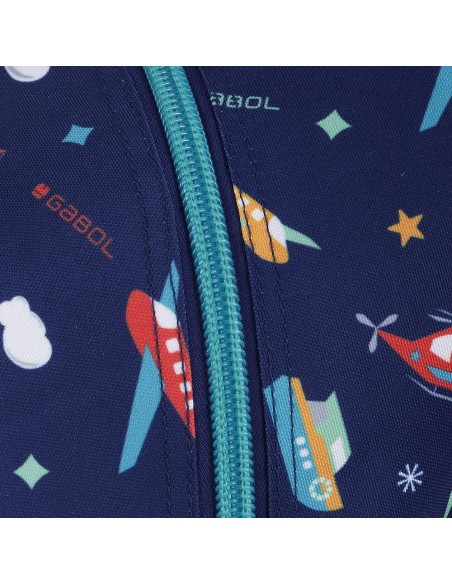 Mochila Tres Compartimentos Escolar Gabol Speedy Azul Mar...
