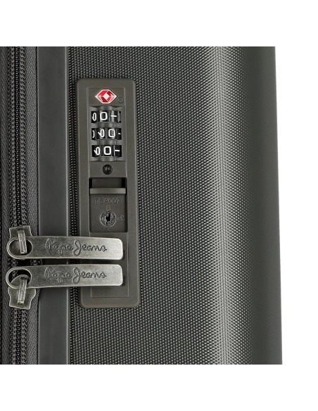 7698631 TROLLEY ABS 55CM.C/EXP. 4R. PJL ACCENT ANTRACITA